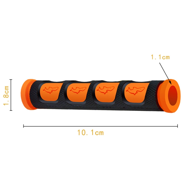2 PCS Motorcycle Modification Accessories PVC Horn ShapeHand Grip Cover Handlebar Set(Orange) - Grips by buy2fix | Online Shopping UK | buy2fix