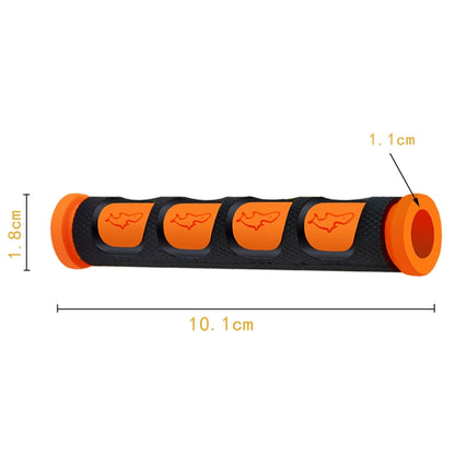 2 PCS Motorcycle Modification Accessories PVC Horn ShapeHand Grip Cover Handlebar Set(Orange) - Grips by buy2fix | Online Shopping UK | buy2fix