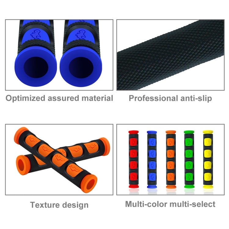 2 PCS Motorcycle Modification Accessories PVC Horn ShapeHand Grip Cover Handlebar Set(Orange) - Grips by buy2fix | Online Shopping UK | buy2fix