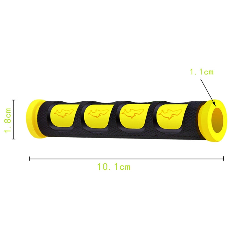 2 PCS Motorcycle Modification Accessories PVC Horn ShapeHand Grip Cover Handlebar Set(Yellow) - Grips by buy2fix | Online Shopping UK | buy2fix