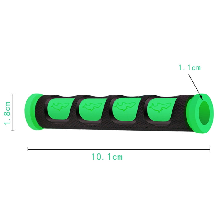 2 PCS Motorcycle Modification Accessories PVC Horn ShapeHand Grip Cover Handlebar Set(Green) - Grips by buy2fix | Online Shopping UK | buy2fix
