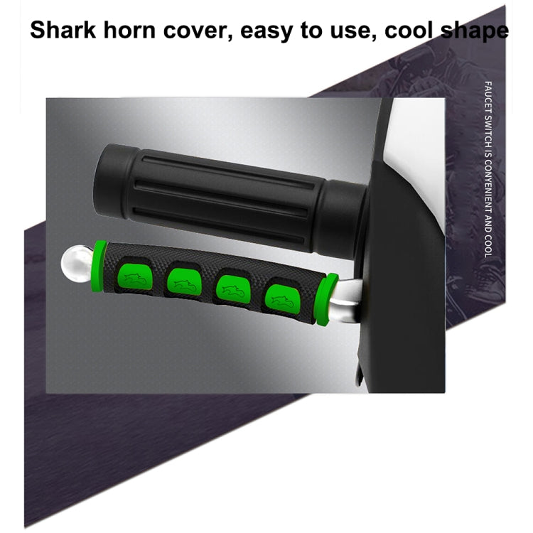2 PCS Motorcycle Modification Accessories PVC Horn ShapeHand Grip Cover Handlebar Set(Green) - Grips by buy2fix | Online Shopping UK | buy2fix