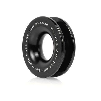 Truck Winch Snatch Recovery Ring for Soft Shackle ATV UTV Rcovery 41000 lb(Black) - Towing Bars by buy2fix | Online Shopping UK | buy2fix