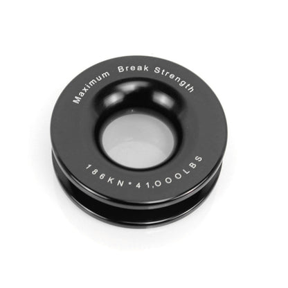 Truck Winch Snatch Recovery Ring for Soft Shackle ATV UTV Rcovery 41000 lb(Black) - Towing Bars by buy2fix | Online Shopping UK | buy2fix