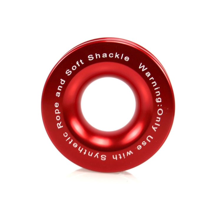 Truck Winch Snatch Recovery Ring for Soft Shackle ATV UTV Rcovery 41000 lb(Red) - Towing Bars by buy2fix | Online Shopping UK | buy2fix