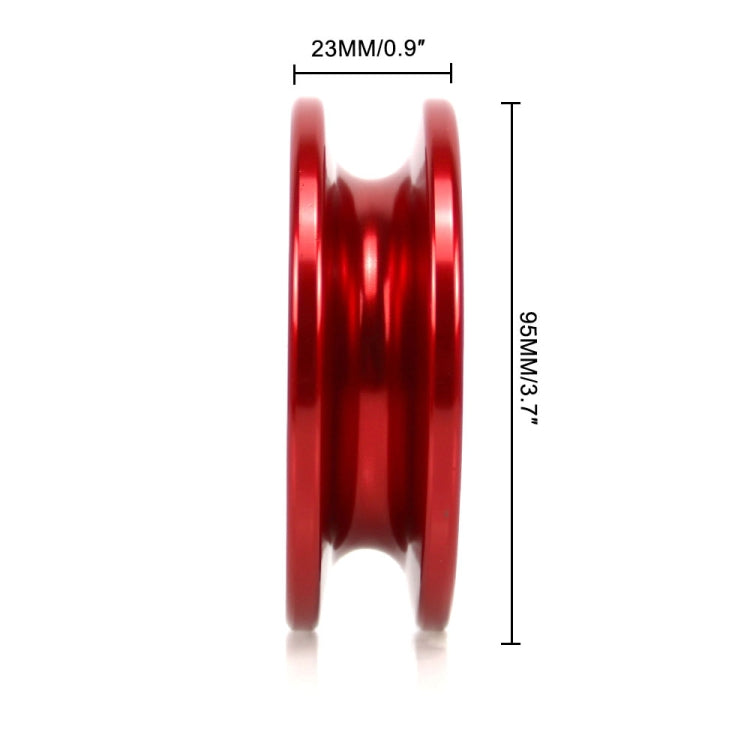 Truck Winch Snatch Recovery Ring for Soft Shackle ATV UTV Rcovery 41000 lb(Red) - Towing Bars by buy2fix | Online Shopping UK | buy2fix