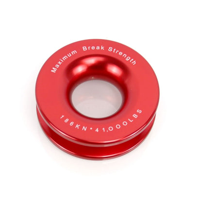 Truck Winch Snatch Recovery Ring for Soft Shackle ATV UTV Rcovery 41000 lb(Red) - Towing Bars by buy2fix | Online Shopping UK | buy2fix