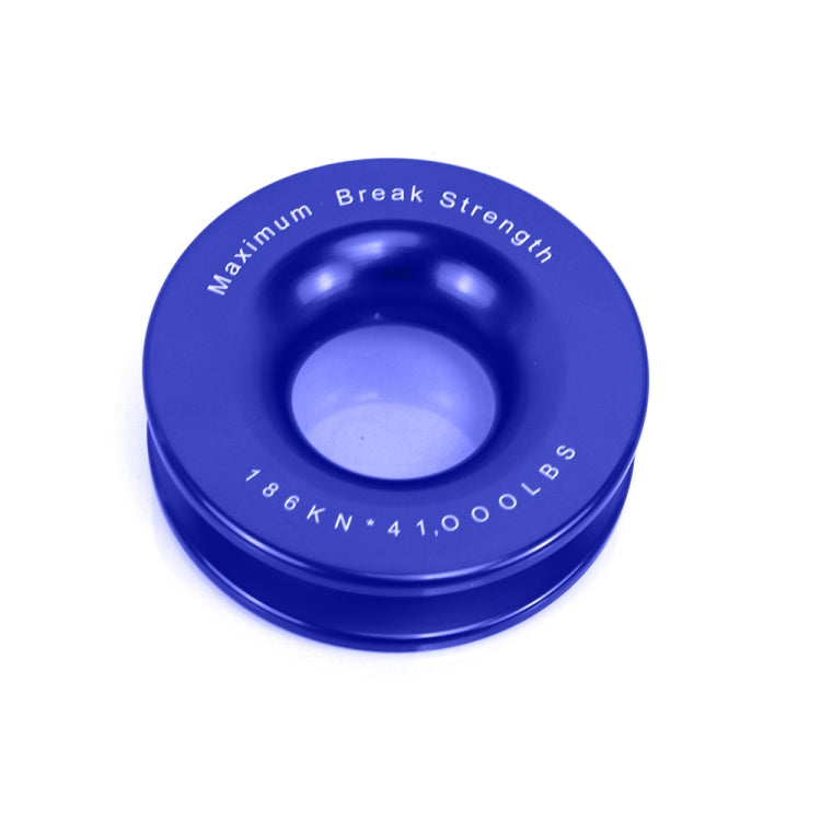 Truck Winch Snatch Recovery Ring for Soft Shackle ATV UTV Rcovery 41000 lb(Blue) - Towing Bars by buy2fix | Online Shopping UK | buy2fix