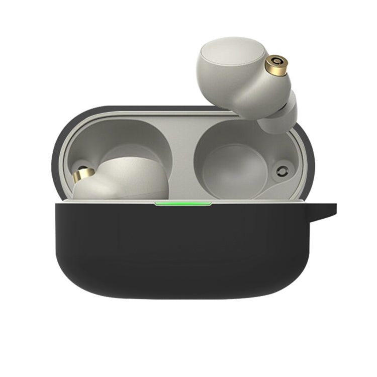 For Sony WF-1000XM4 Wireless Earphone Silicone Protective Case(Black) - Sony Earphone Case by buy2fix | Online Shopping UK | buy2fix