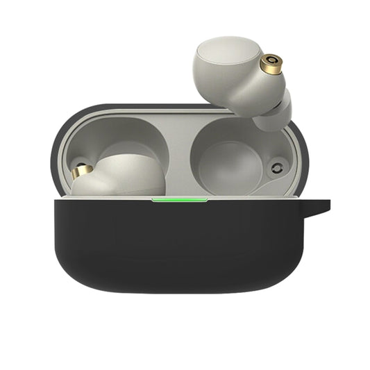 For Sony WF-1000XM4 Wireless Earphone Silicone Protective Case(Black) - Sony Earphone Case by buy2fix | Online Shopping UK | buy2fix