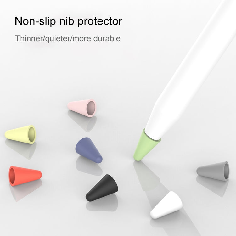 8 PCS / Set Universal Wearable Stylus Nib Cover For Apple Pencil 1 / 2(Grey) by buy2fix