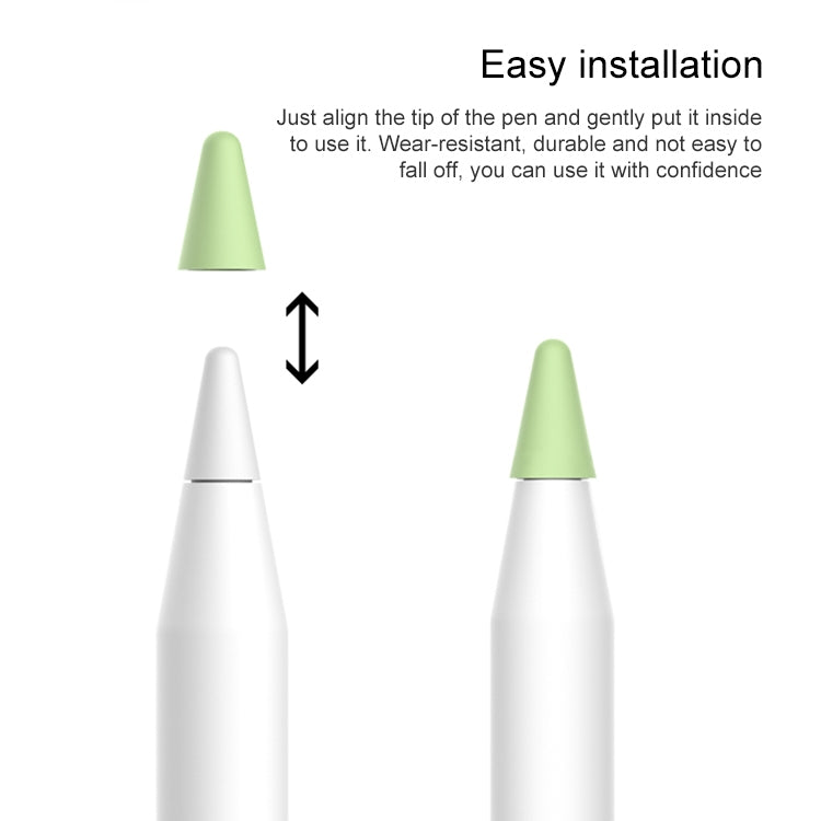 8 PCS / Set Universal Wearable Stylus Nib Cover For Apple Pencil 1 / 2(Grey) by buy2fix