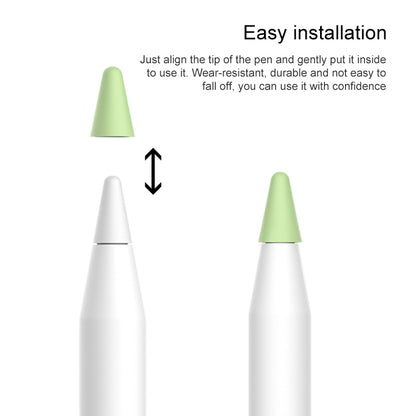 8 PCS / Set Universal Wearable Stylus Nib Cover For Apple Pencil 1 / 2(Grey) by buy2fix