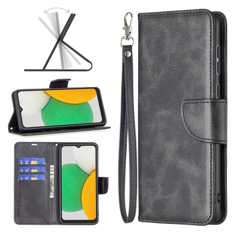 For Samsung Galaxy A03 Core Retro Lambskin Texture Leather Phone Case(Black) by buy2fix