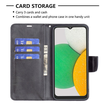 For Samsung Galaxy A03 Core Retro Lambskin Texture Leather Phone Case(Black) by buy2fix