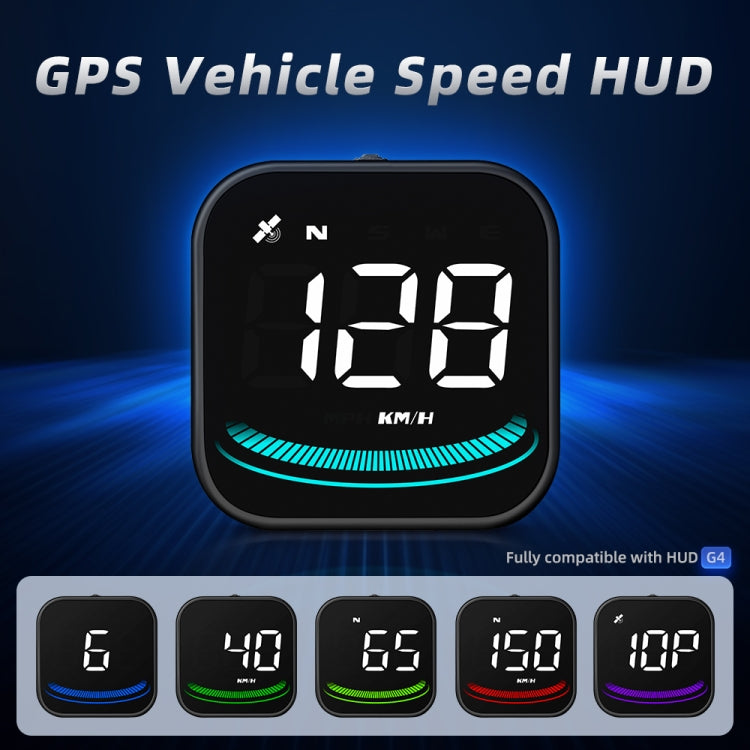 G4 Head Up Display Car Speedometer Smart Digital Alarm Reminder GPS HUD - Head Up Display System by buy2fix | Online Shopping UK | buy2fix