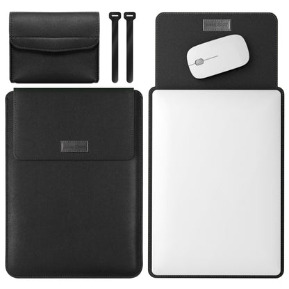 4 in 1 Lightweight and Portable Leather Computer Bag, Size:15.4/15.6/16.1 inches(Black) - 15 inch by buy2fix | Online Shopping UK | buy2fix