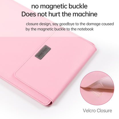 4 in 1 Lightweight and Portable Leather Computer Bag, Size:15.4/15.6/16.1 inches(Pink) - 15 inch by buy2fix | Online Shopping UK | buy2fix