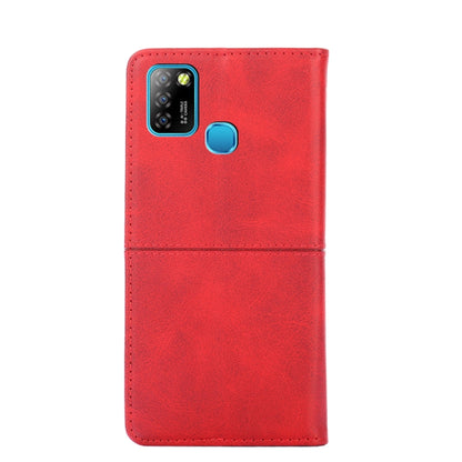 For Infinix Hot 10 Lite/Smart 5 X657 Cow Texture Magnetic Horizontal Flip Leather Phone Case(Red) - Infinix Cases by buy2fix | Online Shopping UK | buy2fix