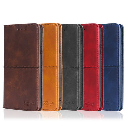 For Infinix Hot 10 Lite/Smart 5 X657 Cow Texture Magnetic Horizontal Flip Leather Phone Case(Red) - Infinix Cases by buy2fix | Online Shopping UK | buy2fix