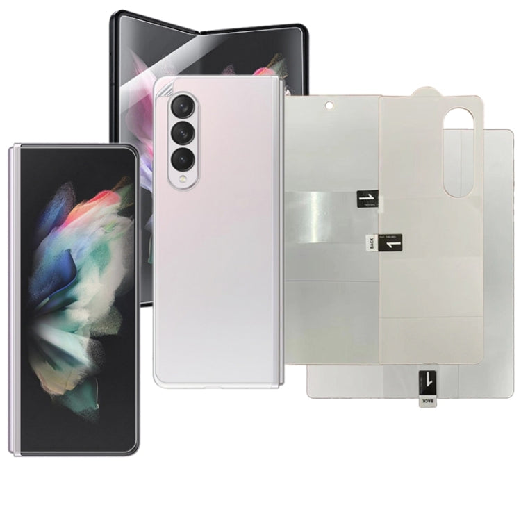 Full Screen Protector Explosion-proof Hydrogel Film For Samsung Galaxy Z Fold4 / Galaxy W23(Internal+Big+Back Screen) - Galaxy Tempered Glass by buy2fix | Online Shopping UK | buy2fix
