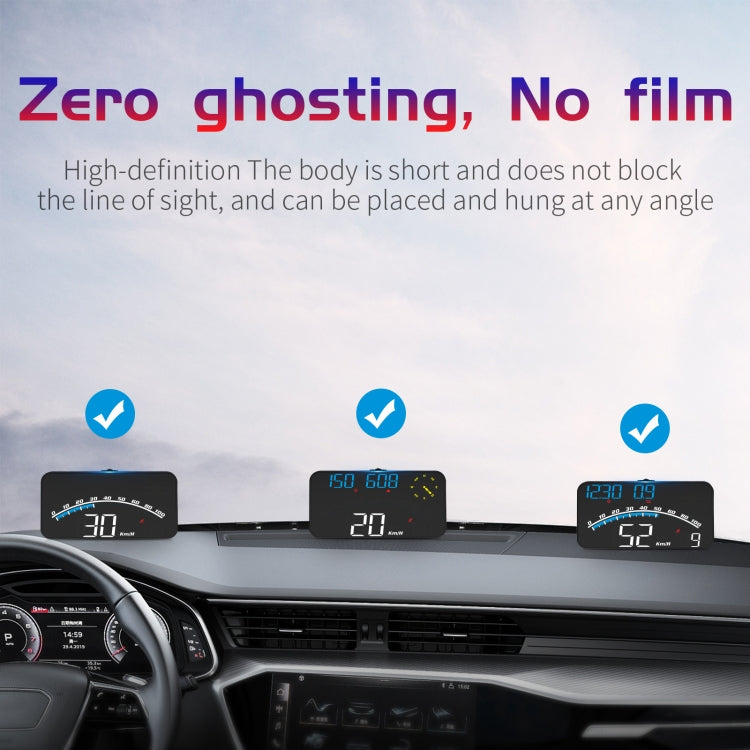 G10 5.5 inch Car HUD GPS Head Up Display Speedometer Odometer LED Windscreen Projector - Head Up Display System by buy2fix | Online Shopping UK | buy2fix