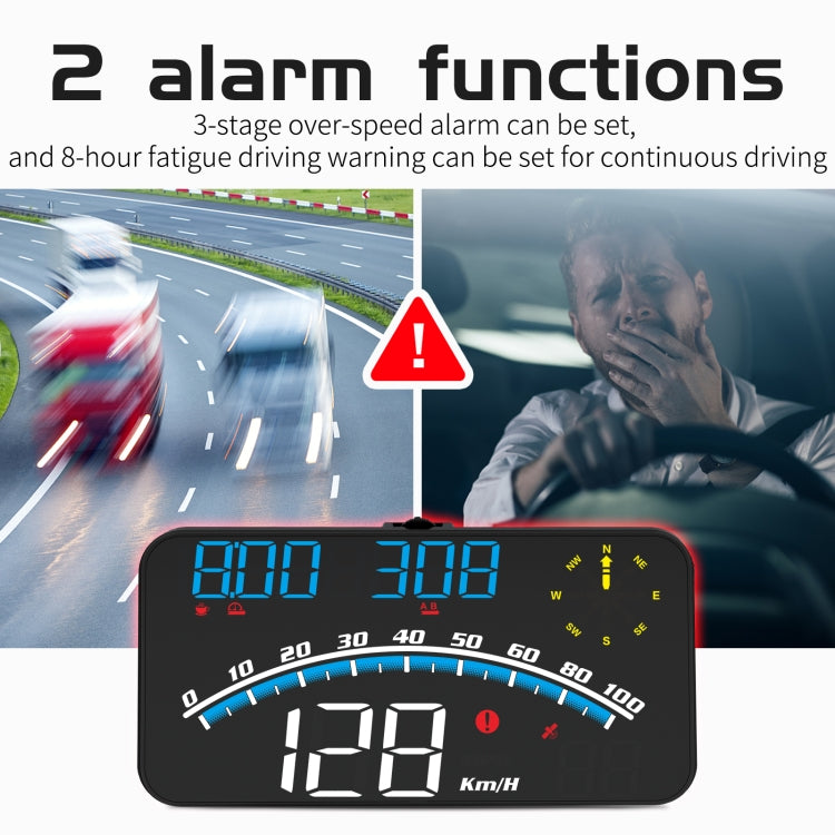 G10 5.5 inch Car HUD GPS Head Up Display Speedometer Odometer LED Windscreen Projector - Head Up Display System by buy2fix | Online Shopping UK | buy2fix