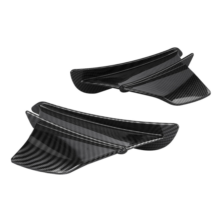 Motorcycle Winglet Aerodynamic Wing Kit Spoiler, Style:Glossy Carbon - Ornamental Parts by buy2fix | Online Shopping UK | buy2fix