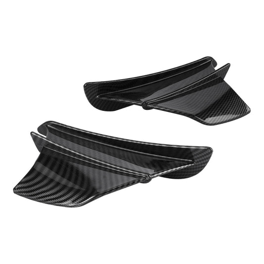 Motorcycle Winglet Aerodynamic Wing Kit Spoiler, Style:Glossy Carbon - Ornamental Parts by buy2fix | Online Shopping UK | buy2fix