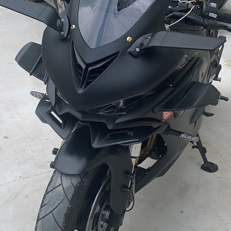 Motorcycle Winglet Aerodynamic Wing Kit Spoiler, Style:Glossy Carbon - Ornamental Parts by buy2fix | Online Shopping UK | buy2fix
