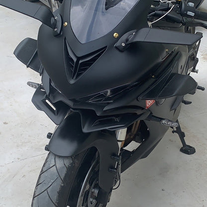 Motorcycle Winglet Aerodynamic Wing Kit Spoiler, Style:Glossy Carbon - Ornamental Parts by buy2fix | Online Shopping UK | buy2fix