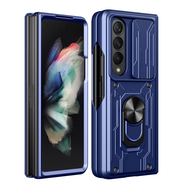 For Samsung Galaxy Z Fold4 Sliding Camshield Card Phone Case(Black) - Galaxy Z Fold4 5G Cases by buy2fix | Online Shopping UK | buy2fix