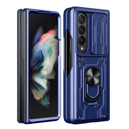 For Samsung Galaxy Z Fold4 Sliding Camshield Card Phone Case(Black) - Galaxy Z Fold4 5G Cases by buy2fix | Online Shopping UK | buy2fix