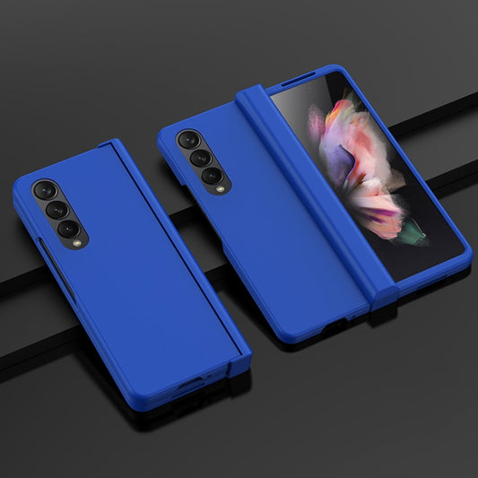For Samsung Galaxy Z Fold4 5G PC Skin Feel Folding Phone Case(Dark Blue) - Galaxy Z Fold4 5G Cases by buy2fix | Online Shopping UK | buy2fix