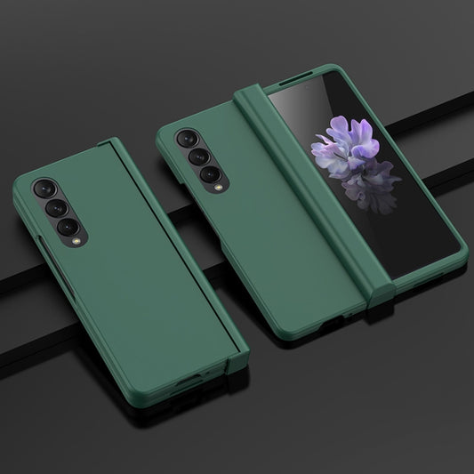 For Samsung Galaxy Z Fold4 5G PC Skin Feel Folding Phone Case(Dark Green) - Galaxy Z Fold4 5G Cases by buy2fix | Online Shopping UK | buy2fix