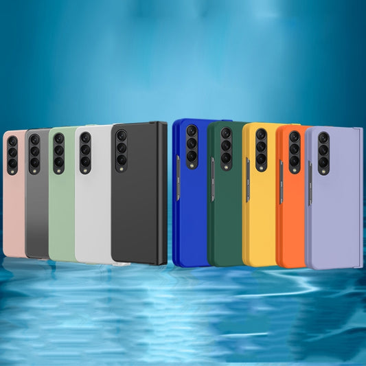 For Samsung Galaxy Z Fold4 5G PC Skin Feel Folding Phone Case(Light Purple) - Galaxy Z Fold4 5G Cases by buy2fix | Online Shopping UK | buy2fix