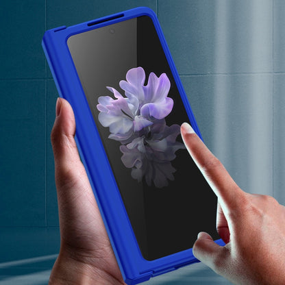 For Samsung Galaxy Z Fold4 5G PC Skin Feel Folding Phone Case(Orange) - Galaxy Z Fold4 5G Cases by buy2fix | Online Shopping UK | buy2fix