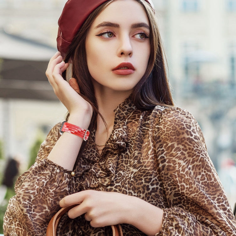 For Huawei Band 7 Nylon Braided Buckle Watch Band(Blue) by buy2fix