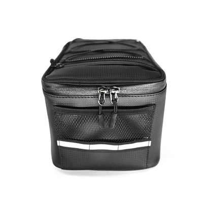Motorcycle Waterproof PU Leather Rack Rear Carrier Bag, Capacity: 9L with Rain Cover - Bags & Luggages by buy2fix | Online Shopping UK | buy2fix