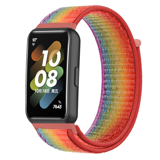 For Huawei Band 7 Nylon Loop Buckle Watch Band(Colorful) - Watch Bands by buy2fix | Online Shopping UK | buy2fix