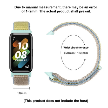 For Huawei Band 7 Nylon Loop Buckle Watch Band(Colorful) - Watch Bands by buy2fix | Online Shopping UK | buy2fix