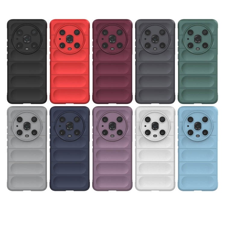 For Honor Magic4 Pro Magic Shield TPU + Flannel Phone Case(Dark Grey) - Honor Cases by buy2fix | Online Shopping UK | buy2fix