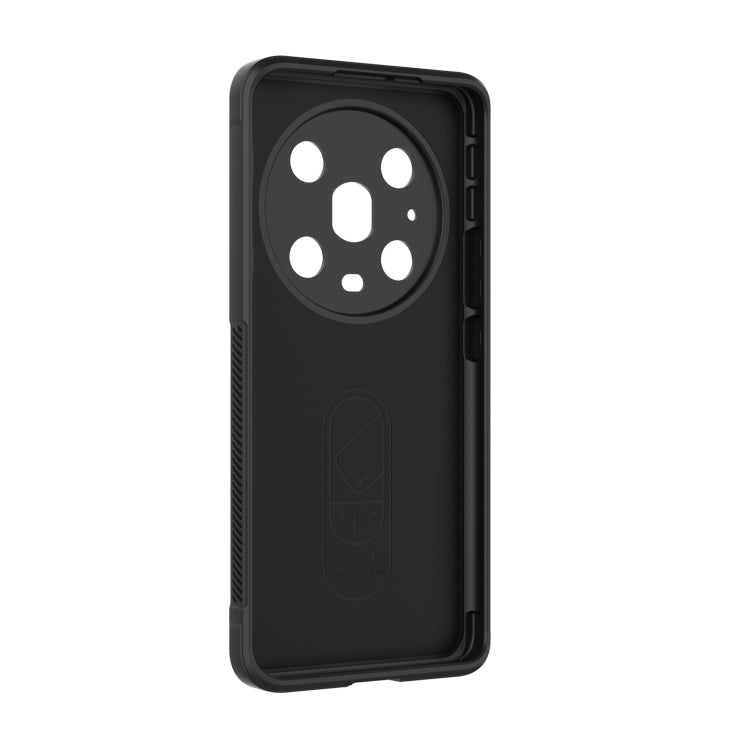 For Honor Magic4 Pro Magic Shield TPU + Flannel Phone Case(Dark Grey) - Honor Cases by buy2fix | Online Shopping UK | buy2fix
