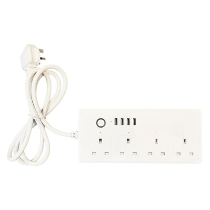WIFI  13A SM-SO301-K 4 Holes + 4 USB Multi-purpose Smart Power Strip, UK Plug - Smart Socket by buy2fix | Online Shopping UK | buy2fix