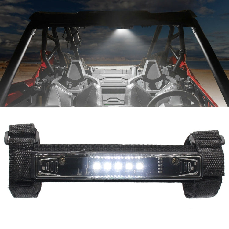 Motorcycle LED Guard Bar Light for UTV ATV Polaris RZR Golf Cart(Transparent) - Headlights by buy2fix | Online Shopping UK | buy2fix