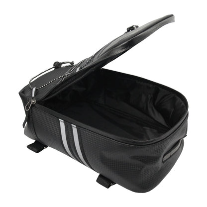 Motorcycle Waterproof PU Leather Rack Rear Carrier Bag, Capacity: 8L with Rain Cover - Bags & Luggages by buy2fix | Online Shopping UK | buy2fix