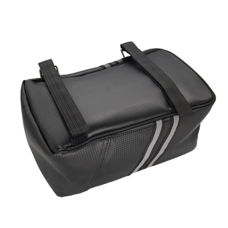 Motorcycle Waterproof PU Leather Rack Rear Carrier Bag, Capacity: 8L with Rain Cover - Bags & Luggages by buy2fix | Online Shopping UK | buy2fix