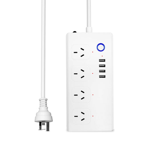 WiFi 10A SM-SO301-A 4 Holes + 4 USB 2000W Multi-purpose Smart Power Strip, AU Plug - Smart Socket by buy2fix | Online Shopping UK | buy2fix