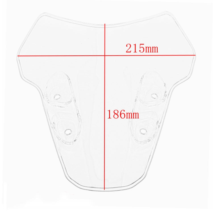 Motorcycle Airflow Deflector Windshield for Yamaha MT-07 2021(Black) - Ornamental Parts by buy2fix | Online Shopping UK | buy2fix