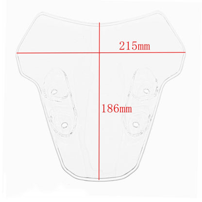 Motorcycle Airflow Deflector Windshield for Yamaha MT-07 2021(Black) - Ornamental Parts by buy2fix | Online Shopping UK | buy2fix